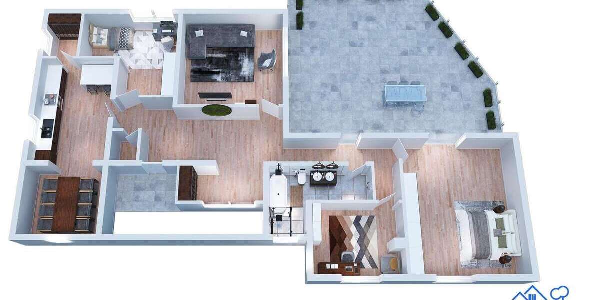 Etagenwohnung Brombachtal - 4 Zimmer, 160 m&sup2;, 1.400&euro; | Angebot:26767026