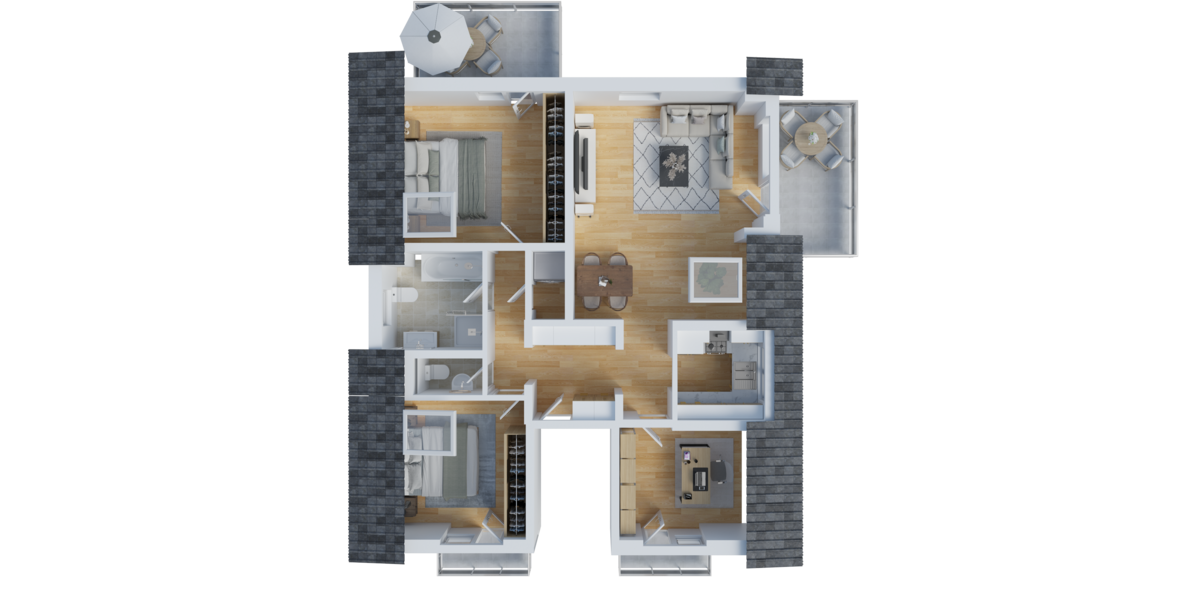Etagenwohnung Rodgau - 4 Zimmer, 109 m&sup2;, 1.630&euro; | Angebot:27341674