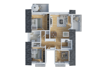 Wohnung Rodgau - 4 Zimmer, 109 m&sup2;, 1.630&euro; | Angebot:27341674