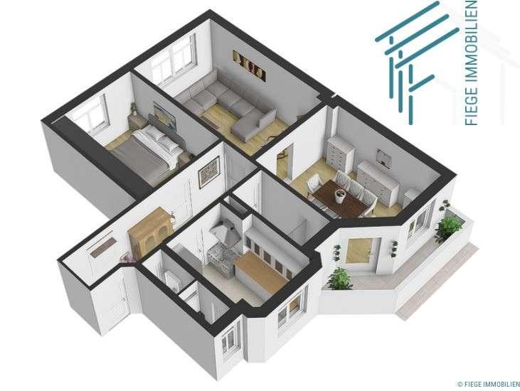 Etagenwohnung Offenbach am Main Buchrain - 3 Zimmer, 90 m&sup2;, 1.025&euro; | Angebot:26726266