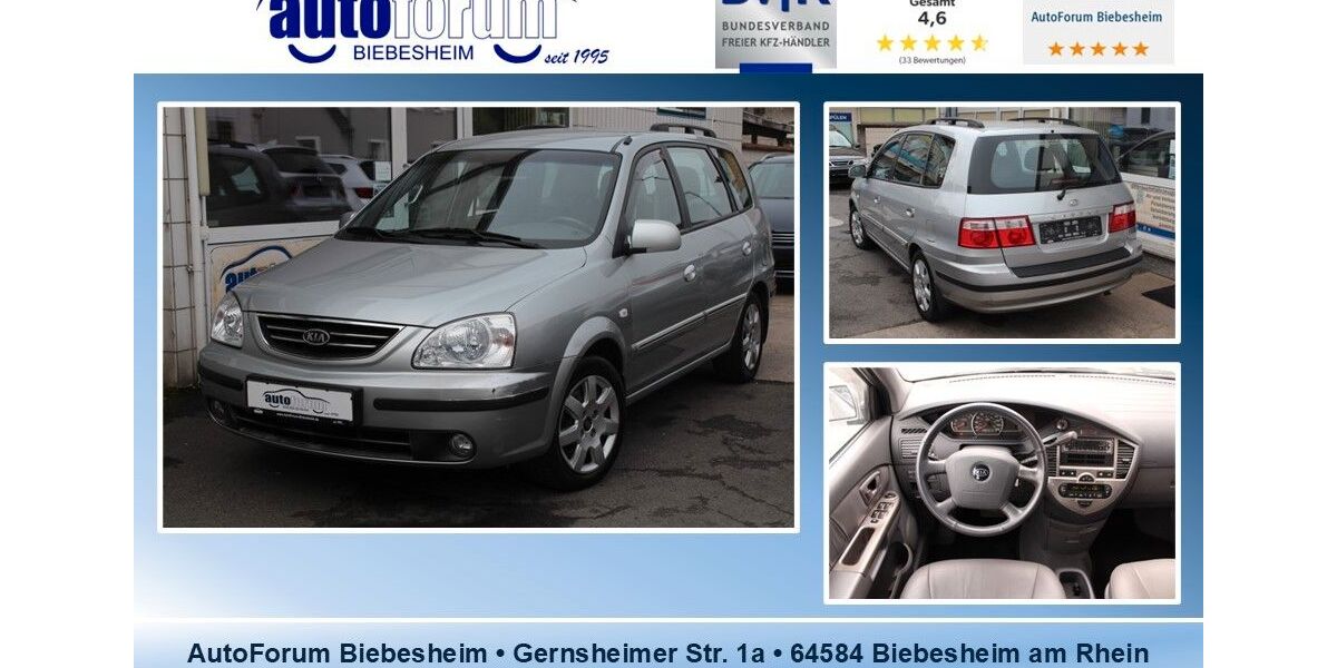 Kia Carens 88.000 km 3.499 &euro; Biebesheim 64584