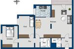 Etagenwohnung Langen (Hessen) - 3 Zimmer, 92 m&sup2;, 913&euro; | Angebot:23148908